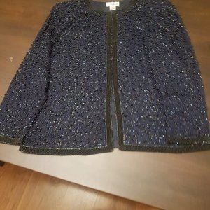IKARA New York 100% Silk Top filled with beads